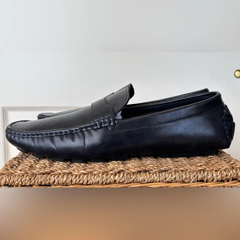 Gallery Seven Men’s Casual Slip On Driver‎ Loafers Navy Size 14